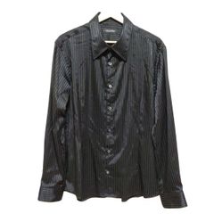ESTNATION - ESTNATION(エストネーション) 七分袖セーター サイズ38 M レディース - 黒 クルーネック/フリル ESTNATION - ESTNATION(エストネーション) 七分袖セーター
