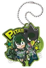 【中古】キーホルダー・マスコット(キャラクター) 梅雨＆踏陰 「ぴた!でふぉめ 僕のヒーローアカデミア 制服 アクリルキーホルダー」