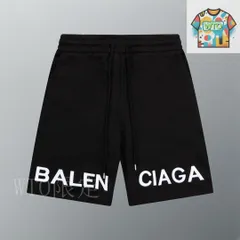 【今日WTO】BALENCIAGA レターロゴ刺繍 5 分ショーツ-AT07