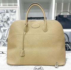HERMES》 ボリード 31 ボックスカーフ ベージュ ショルダーバッグ 