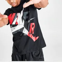 USAモデル NIKE ナイキ AIR JORDAN エア ジョーダン ジャンプマン HBR マッシュアップ Tシャツ 黒