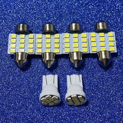 6個セット! LED ルームランプ RK5 6 ステップワゴン スパーダ 後期 T10 室内灯 読書灯 ホワイト フルセット パーツ カー用品