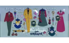 【中古】収納・携帯用アイテム セーラーウラヌス＆セーラーネプチューン オリジナルチケットホルダー 「美少女戦士セーラームーン セーラームーンカフェ2019 in BOX CAFE」 事前予約特典