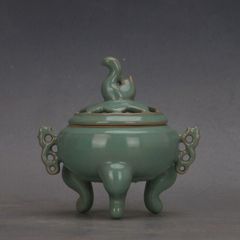 宋汝窯藍釉白鳥薫香炉 工芸品 美術品 置物 - メルカリ