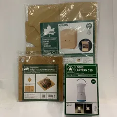 新品 LOGOS ロゴス ランタン330 クラフトスモーカー まな板 3点セット まとめ キャンプ アウトドア 調理器具 6238975のサムネイル