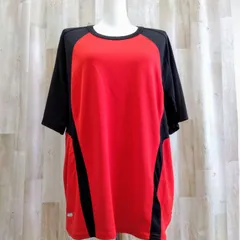 NIKE ナイキ スポーツウェア L レッド×ブラック DRI-FIT ポリエステル100%