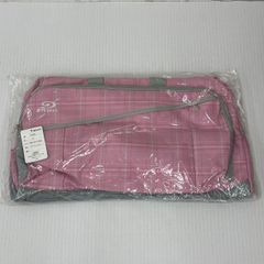 【未使用タグ付】PIKO ピコ ボストン ショルダー バッグ/旅行 トラベル スポーツ カバン 鞄/ピンク系 チェック 総柄/品番:313009/サイズ:W55 x H32 x D26/素材:ポリエステル/ 服飾 (75-2025-0502-KO-002)