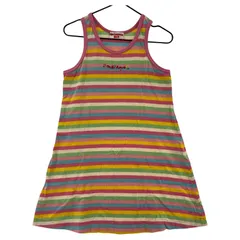 mikihouse ミキハウス ボーダー ノースリーブワンピース size110/マルチカラー