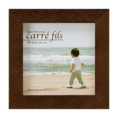 89_ブラウン_単品 ハクバ HAKUBA フォトフレーム スクウェア 木製 額 カレ フィス 89 ましかく サイズ (89×89mm) 1面 ブラウン スクエア 木製 FSQCF-89BR