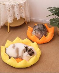 ペット用品 ペットベッド 猫 小型犬 花型 ひまわり型 動物ベッド ベッド 猫ベッド 可愛い 滑り止め 洗える 柔らか もこもこ ふわふわ あったか 面白い 保温布団 ペットハウス 寒さ対策 室内用 ペット用品 冬 暖かい