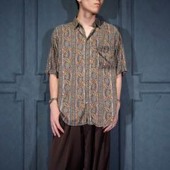 STA様専用対応ラルフビンテージ BONARD L シルクリネン 総柄プリント