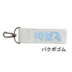 パクボゴム 布製 ホログラム ネームタグ ラゲッジタグ ホワイト バッグチャーム 韓流 グッズ dn024-6
