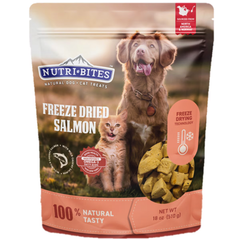 NUTRI BITES フリーズドライサーモン 犬猫用510g オメガ3 愛猫 愛犬 ペット フード 栄養 100％ナチュラル 保存料無添加