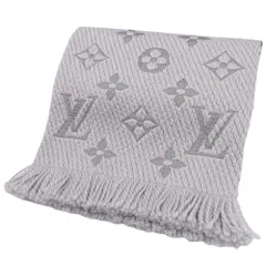 LOUIS VUITTON(ルイ・ヴィトン) モノグラム エシャルプ・ロゴマニア マフラー ストール ファッション小物 アパレル ウール シルク グリペルル ライトグレー M74742 レディース 40802083916【中古】【アラモード】