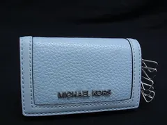 ■美品■ MICHAEL KORS マイケルコース レザー 6連 キーケース 鍵入れ レディース ライトブルー系 DH9852