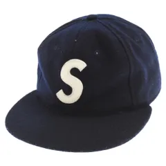 【特価定番】レア supreme Sロゴ　ウールキャップ　グリーン 帽子