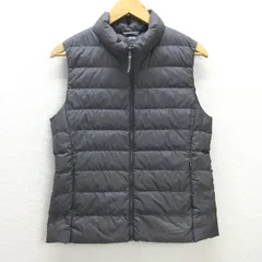 G■ユニクロ/UNIQLO ウルトラライトダウンベスト【L】灰/LADIES/6【中古】■