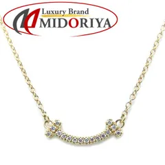 Tiffany★Tスマイル★ゴールドダイヤモンドネックレス★micro Tiffany T Tiffany&Co. ティファニー Tスマイルミニ