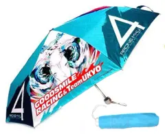 【中古】傘・パラソル 初音ミク #4レプリカ折りたたみパラソル(折りたたみ傘) 「VOCALOID」 グッドスマイルレーシング 2014年figma特典付き個人スポンサー特典