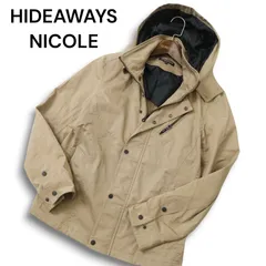 HIDEAWAYS NICOLE ハイダウェイ ニコル 通年 フード着脱可★ ジップ ブルゾン ジャケット Sz.46 メンズ