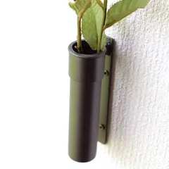 花瓶 おしゃれ アイアン 壁掛け 一輪挿し フラワーベース 鉄 シンプル 玄関 リビング 壁飾り アイアン壁掛けベース ブランチホルダー