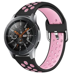 22mmスポーツバンド Samsung Galaxy Watch 46mm / Gear S3 Classic/Huawei Watch GT 2 互換性のある クイックリリースソフトシリコンスポーツリストバンドストラップ91002 (Size L