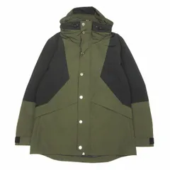 メンズメルローズ MEN'S MELROSE マウンテンパーカー ジップアップ ジャケット フーディー 切替 比翼 フライフロント ジャンパー ブルゾン 上着 アウター 3 カーキ グリーン 黒 ブラック メンズのサムネイル