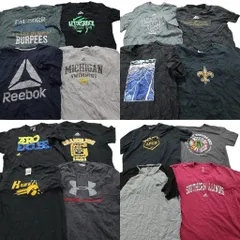 古着卸 まとめ売り スポーツブランドMIX 半袖Tシャツ 16枚セット (メンズ L ) アディダス リーボック 中古 古着 NA0939