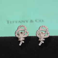 【新品未使用】ティファニー（Tiffany & Co.）クリスタルリボンピアス rt188