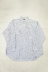 希少 90s Ralph Lauren ラルフローレン BIG SHIRT ビッグシャツ 長袖シャツ ギンガム チェック ボタンダウン サイズXL 909P★2