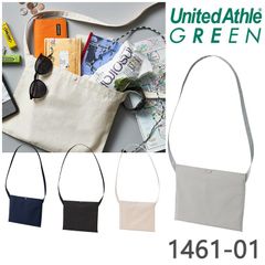 【新品】サコッシュ United Athle ユナイテッドアスレ 1461-01 レギュラー キャンバス サコッシュ 肩掛け 斜め掛けバッグ 帆布 ポシェット