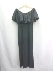 ◇ ⊂ COCO DEAL ココ ディール フリル オフショルダー ロング ワンピース サイズ2 ブラック レディース E  【1503050033961】