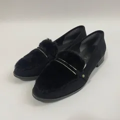 【美品】ルタロン Le Talon  ローファー　24cm ブラック スエード　ビットローファー