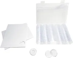 トータルチャーム コインケース 記念硬貨 コレクション 記念メダル 収納 記念コイン 硬貨ケース 収集 コインカプセル 保管 記念硬貨入れケース(「30mm」タイプ)