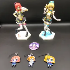 【TAKA19-12】◇ 未検品 ラブライブ プレミアム フィギュア・キーホルダー・バッジ MAKI&ELI 6点 まとめてセット