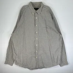 古着 00’s/00年代 エディー・バウアー Eddie Bauer 長袖シャツ チェック ボタンダウン 胸ポケット XL  ベージュ系 マルチカラー メンズ
