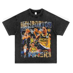 タイリース・ハリバートン NBA インディアナ ペイサーズ Tyrese Haliburton ヴィンテージ加工　Tシャツ　ラップＴ　S-3XL