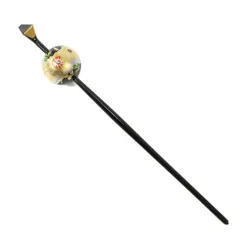 髪飾り 成人式 赤 振袖 前撮り 袴 花 黒 ゴールド シルバー 蒔絵 かんざし 一本差し レトロ 和柄 和風 おしゃれ かわいい 日本 No.10-2756