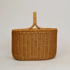 美品❣️ヴィンテージ ラタン ピクニックバスケット 昭和 fit=scale-down,w=1200