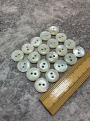 10㎜2つ穴高瀬貝ボタン丸型20個セット