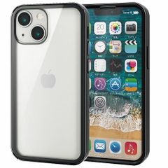 ELECOM(エレコム) PM-A21AHV360MBK [ブラック]/iPhone13 mini ハイブリッド/360度保護/背面ガラス/送料無料/激安