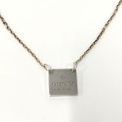 GUCCI ネックレス ロゴプレート SV925 シルバー925 シルバー 270325