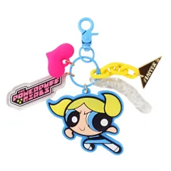 ☆ バブルス ☆ FLAPPER パワーパフガールズ じゃらじゃらチャーム パワーパフガールズ キーホルダー The Powerpuff Girls グッズ パワパフグッズ FLAPPER じゃらじゃらチャーム F248022 ラバーキーホルダー キーチャーム