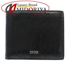 【✨美品✨】 ディオール ギャラクシー オブリーク 二つ折り財布 ブラック Dior HOMME ディオール 財布 メンズ 二つ折り ディオール