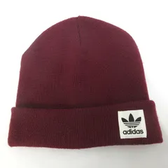 D■アディダス/adidas ニット帽 ハイ ピーク ビーニー BR2766【57-60cm】エンジ系/15【中古】