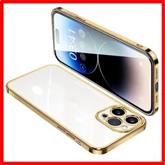 【送料無料 】 iphone 14 Pro Max_ゴールド IPhone14 Pro Max ケース クリア アイフォン14ProMax カバー 透明 スマホ