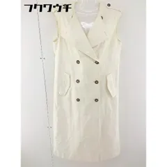 ■ SLY スライ ノースリーブ トレンチコート サイズF アイボリー レディース  【中古】 【1106160000511】