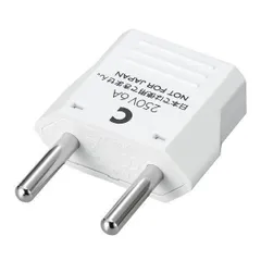 ヤザワ 海外用電源変換プラグ Aタイプ→Cタイプ YAZAWA KP3 海外で日本の電気製品が使える【ポスト投函】