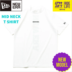 【ムラスポ公式】NEWERA　ミッドネックTシャツ　VERTICAL（ホワイト）　14109047　ゴルフ　ゴルフウェア