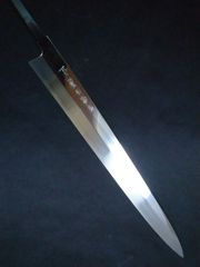 城山刃物　尺二　柳刃包丁　新品　　表　裏　　鏡面加工 城山刃物 尺二 柳刃包丁 新品 表 裏 鏡面加工